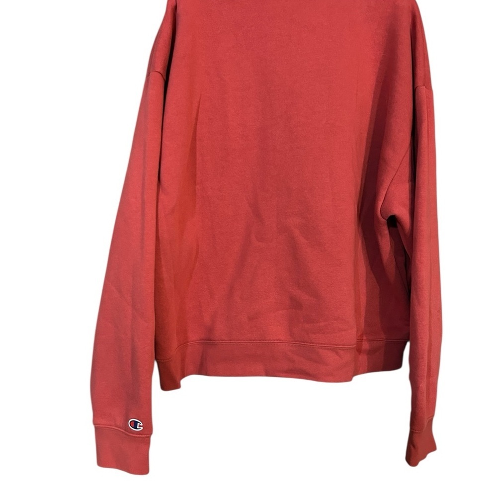 Champion Women's Classic Red Crew Neck Sweater - Picture 4 of 4